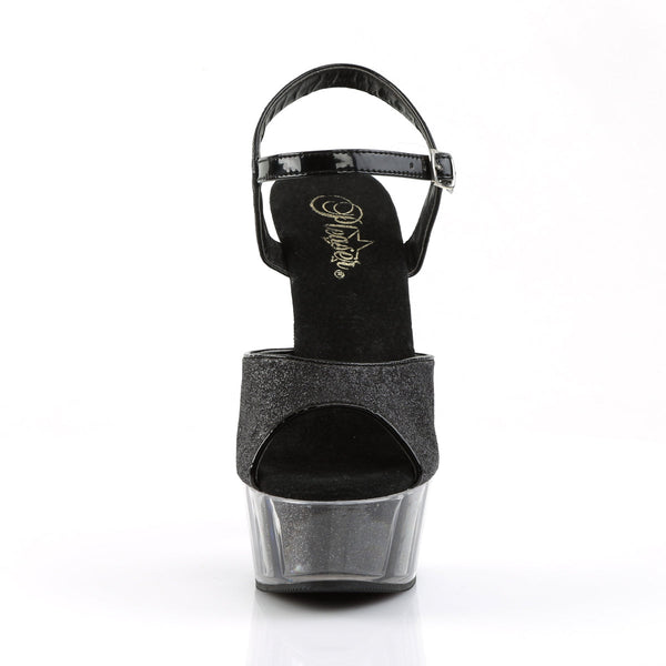 DELIGHT-609-5G Plateau Sandaletten Schwarz von Pleaser – Ansicht 2