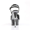DELIGHT-609-5G Plateau Sandaletten Schwarz von Pleaser – Ansicht 4