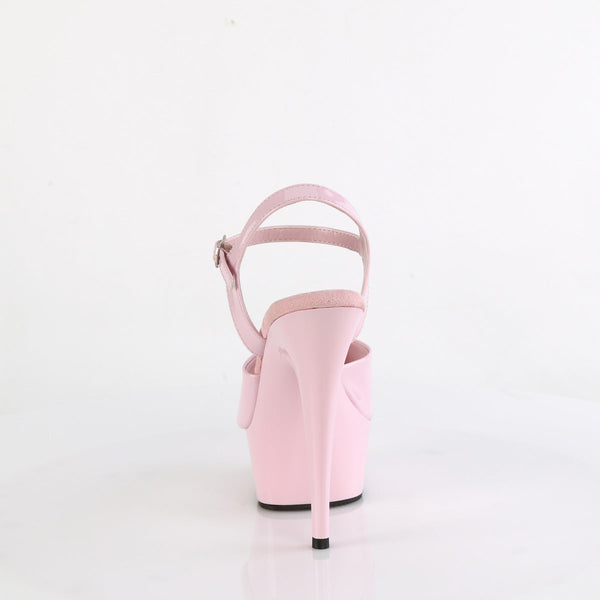 DELIGHT-609 - Plateau High Heel Sandaletten - Rosa Lack von Pleaser – Ansicht 4