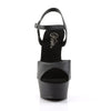 DELIGHT-609 Plateau Sandaletten Matt Schwarz von Pleaser – Ansicht 2