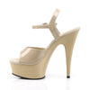 DELIGHT-609 Plateau Sandaletten - Creme von Pleaser – Ansicht 3