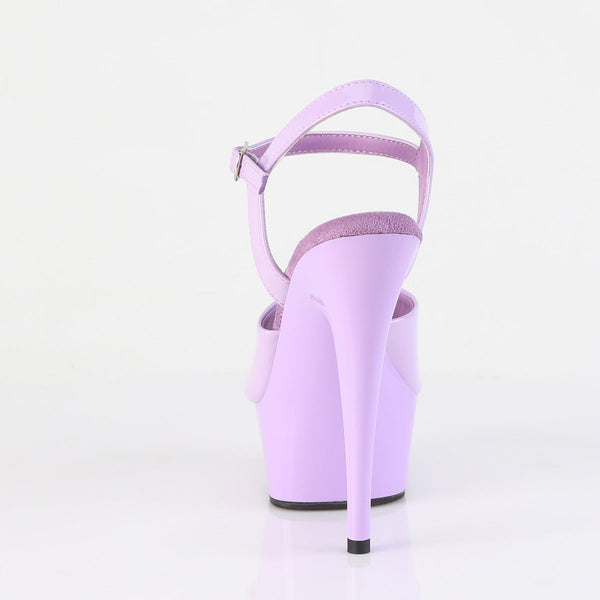 DELIGHT-609 Plateau Sandaletten Lila Lack von Pleaser – Ansicht 4