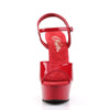 DELIGHT-609 Sandalette Plateauschuhe Rot von Pleaser – Ansicht 2