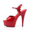 DELIGHT-609 Sandalette Plateauschuhe Rot von Pleaser – Ansicht 3
