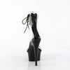 DELIGHT-627RS - Plateau High Heel Sandaletten - Schwarz Lack mit Strass von Pleaser – Ansicht 4