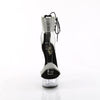 DELIGHT-627RS - Plateau High Heel Sandaletten - Schwarz/Transparent mit Strass von Pleaser – Ansicht 2