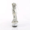 DELIGHT-627RS - Plateau Sandaletten - Transparent mit Strass von Pleaser – Ansicht 2