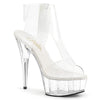 DELIGHT-633 Plateau Booties in Transparent von Pleaser