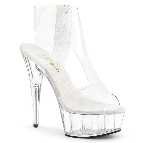 DELIGHT-633 Plateau Booties in Transparent von Pleaser
