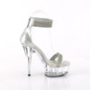 DELIGHT-641 Sandalette Plateauschuhe Transparent Glitze von Pleaser – Ansicht 5