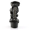 DELIGHT-658 Plateau Sandaletten Schwarz Matt von Pleaser – Ansicht 2