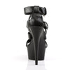 DELIGHT-658 Plateau Sandaletten Schwarz Matt von Pleaser – Ansicht 4