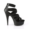 DELIGHT-659 Plateau Sandaletten Schwarz von Pleaser – Ansicht 5