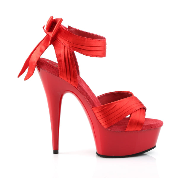 DELIGHT-668 Sandaletten Plateauschuhe Rot von Pleaser – Ansicht 5