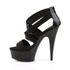 DELIGHT-669 Plateau Sandaletten Schwarz von Pleaser – Ansicht 3