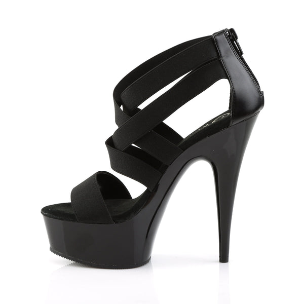 DELIGHT-669 Plateau Sandaletten Schwarz von Pleaser – Ansicht 3