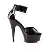 DELIGHT-670-3 Plateau Sandaletten Schwarz von Pleaser – Ansicht 5