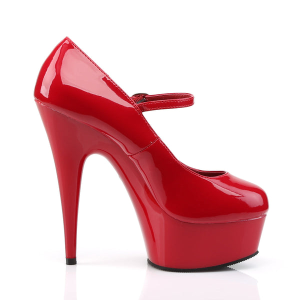 DELIGHT-687 Pump Rot von Pleaser – Ansicht 5