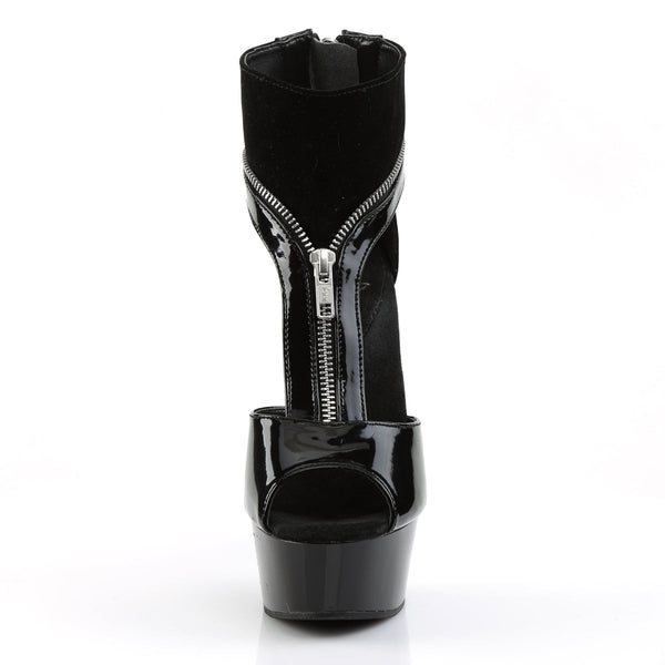 DELIGHT-690 Plateau Stiefeletten Schwarz von Pleaser – Ansicht 2