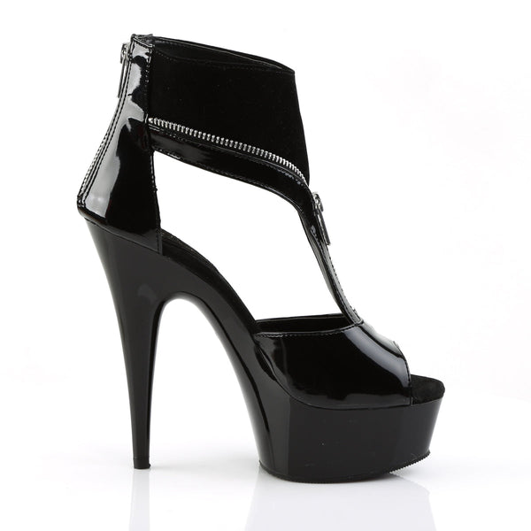 DELIGHT-690 Plateau Stiefeletten Schwarz von Pleaser – Ansicht 5