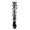 DELIGHT-698 Plateau Sandaletten Schwarz von Pleaser – Ansicht 2