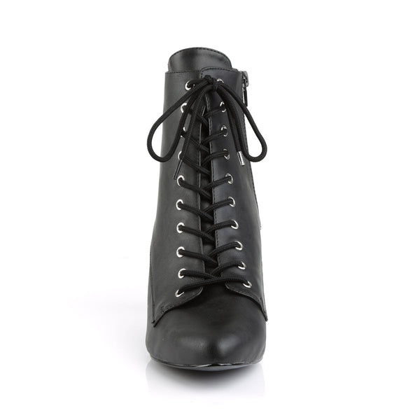 DIVINE-1020 Stiefeletten Schwarz Matt von Pleaser Pink Label – Ansicht 2