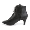 DIVINE-1020 Stiefeletten Schwarz Matt von Pleaser Pink Label – Ansicht 3