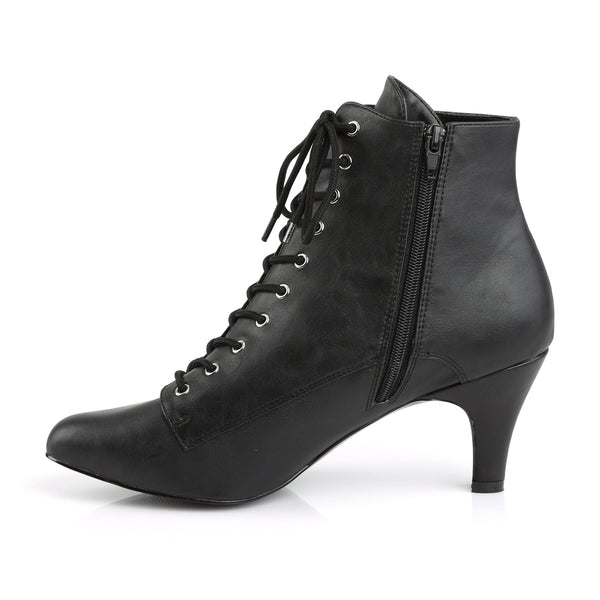 DIVINE-1020 Stiefeletten Schwarz Matt von Pleaser Pink Label – Ansicht 3