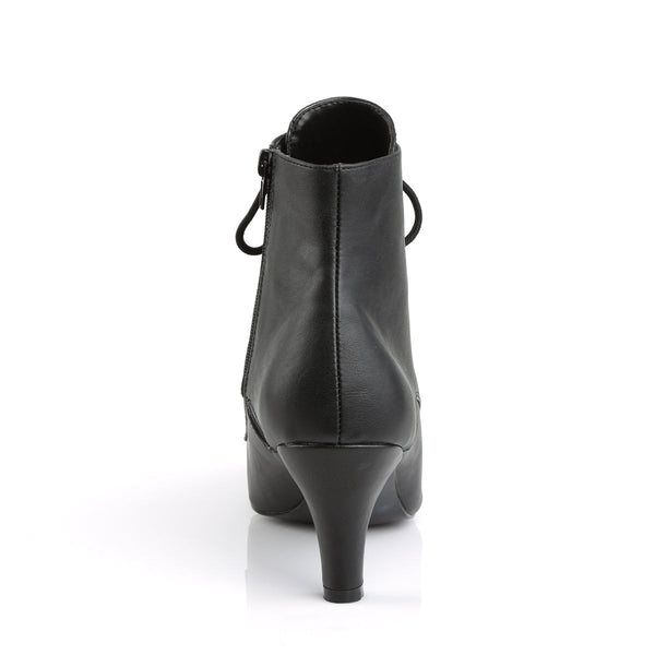 DIVINE-1020 Stiefeletten Schwarz Matt von Pleaser Pink Label – Ansicht 4