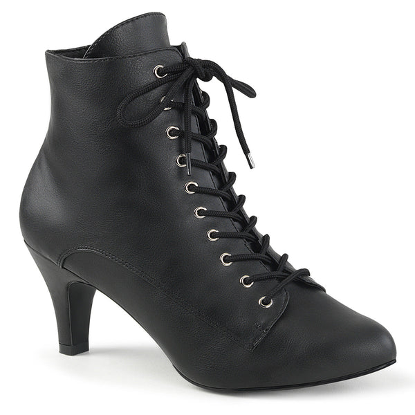 DIVINE-1020 Stiefeletten Schwarz Matt von Pleaser Pink Label