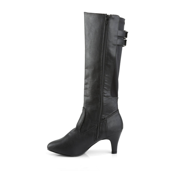 DIVINE-2018 Stiefel Schwarz Matt von Pleaser Pink Label – Ansicht 3