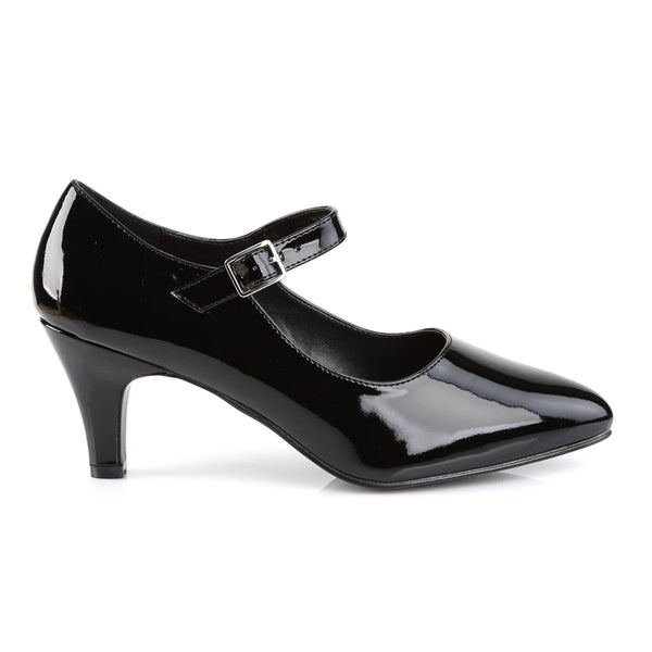 DIVINE-440 Mary Jane Pumps Lack Schwarz von Pleaser Pink Label – Ansicht 5