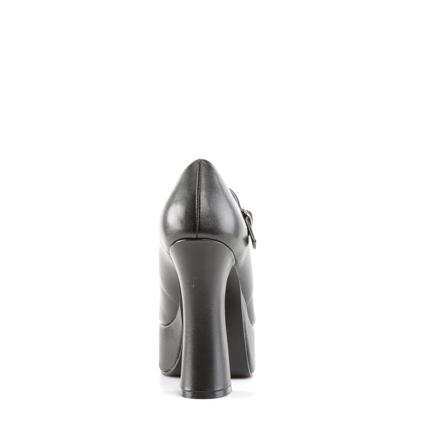 DOLLY-50 Plateau High Heel Pumps Schwarz Matt von DemoniaCult – Ansicht 4