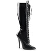 DOMINA-2020 Stiefel Schwarz Lack von Devious