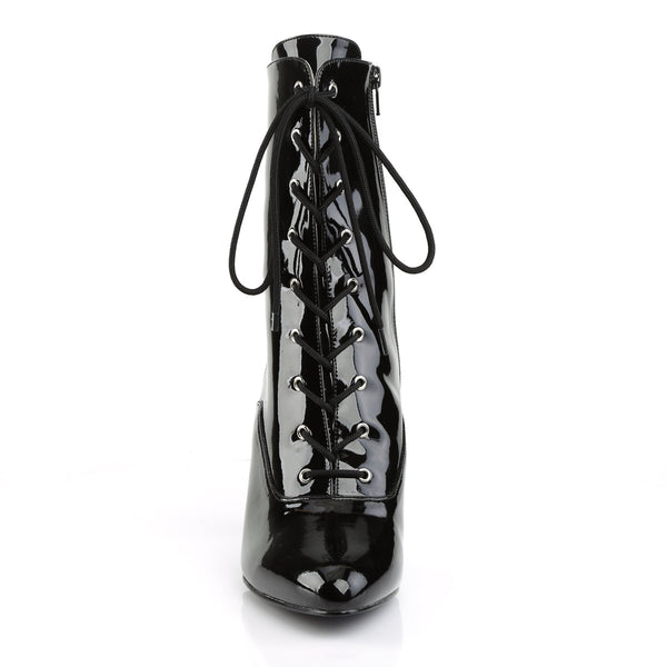 DREAM-1020 Stiefeletten Schwarz Lack von Pleaser Pink Label – Ansicht 2