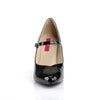 DREAM-428 Pumps Schwarz Lack von Pleaser Pink Label – Ansicht 2