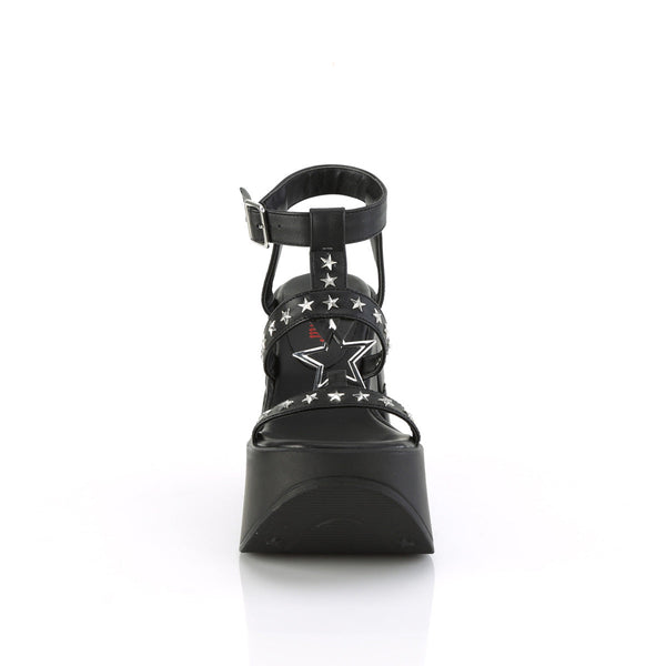 DYNAMITE-12 Plateau Sandale schwarz Stern matt von DemoniaCult – Ansicht 2