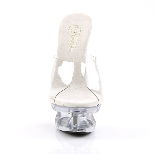ECLIPSE-601 Plateau Pantoletten Transparent von Pleaser – Ansicht 2