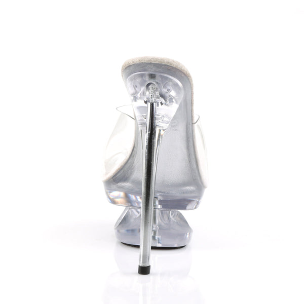 ECLIPSE-601 Plateau Pantoletten Transparent von Pleaser – Ansicht 4