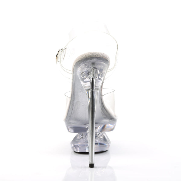 ECLIPSE-608 Plateau Sandaletten Transparent von Pleaser – Ansicht 4