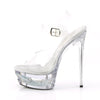 ECLIPSE-608DM Plateau Sandaletten klar von Pleaser – Ansicht 3