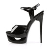 ECLIPSE-609 Plateau Sandaletten Schwarz von Pleaser – Ansicht 3