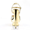 ECLIPSE-619G Plateau Sandaletten - Gold/Glitter von Pleaser – Ansicht 4