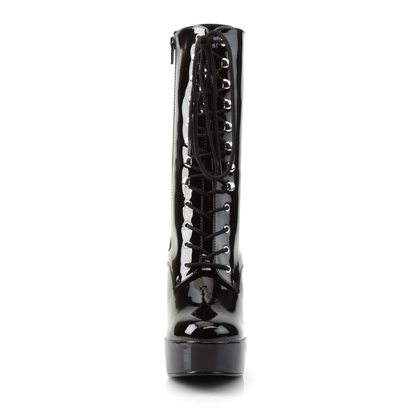 ELECTRA-1020 Plateau Stiefeletten Schwarz Lack von Pleaser – Ansicht 2