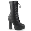 ELECTRA-1020 Plateau Stiefeletten Schwarz Matt von Pleaser