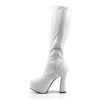ELECTRA-2000Z Plateau Overknee Stiefel Weiß Matt von Pleaser – Ansicht 3