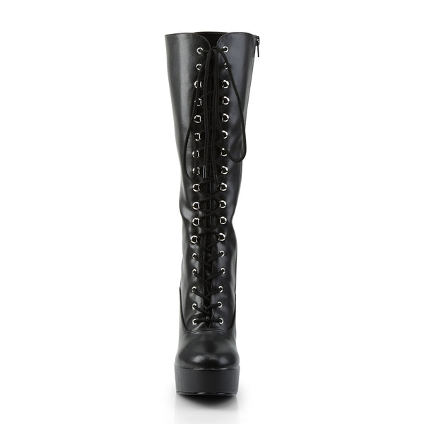 ELECTRA-2020 Plateau Stiefel Schwarz Matt von Pleaser – Ansicht 2