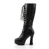 ELECTRA-2020 Plateau Stiefel Schwarz Matt von Pleaser – Ansicht 3