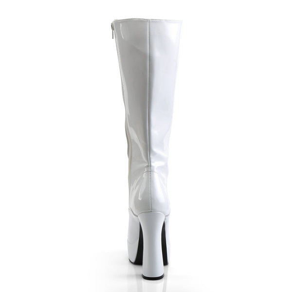 ELECTRA-2020 Plateau Stiefel - Lack Weiß von Pleaser – Ansicht 4
