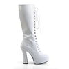ELECTRA-2020 Plateau Stiefel - Lack Weiß von Pleaser – Ansicht 5